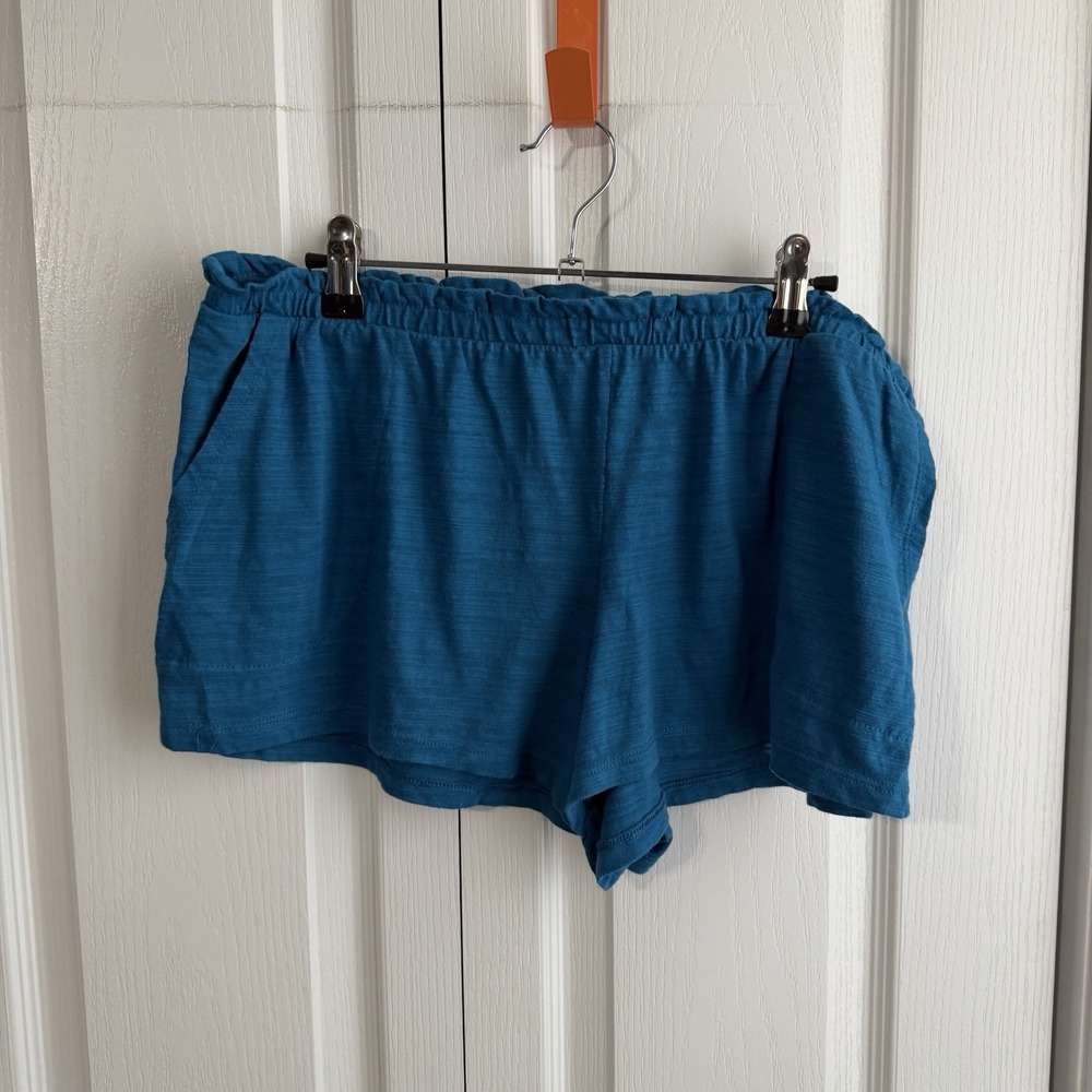 Secret Treasures Blue Sleep Pajama Shorts Women's Size Large Comfy Vacation